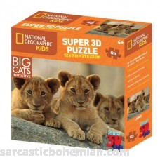 National Geographic 63 Piece 3D Jigsaw Puzzle Lions B01N3W73YP
